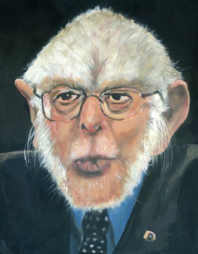 Bernie Sanders portrait by Brenda Gordon