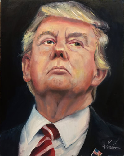 Donald Trump Portrait by Brenda Gordon
