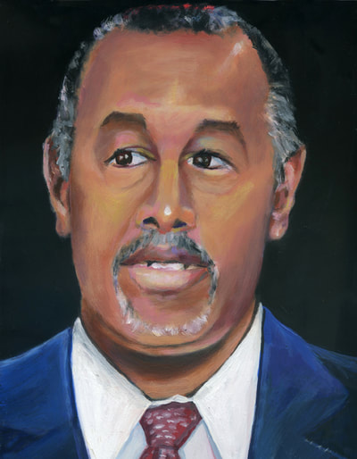 Ben Carson oil portrait by Brenda Gordon