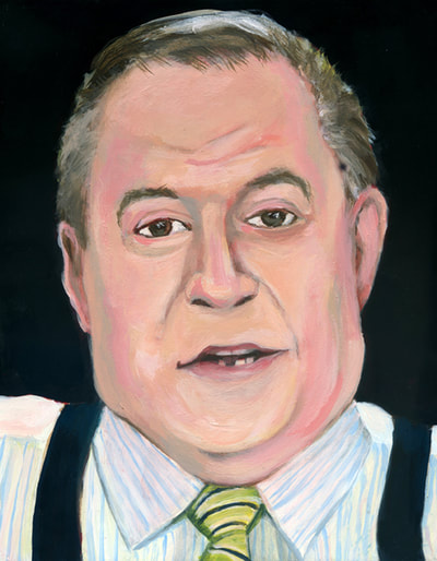 Bob Beckel oil portrait by Brenda Gordon