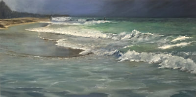 View of Delray Beach on the shore by Brenda Gordon 
Magnus and Gordon Gallery