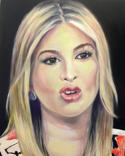 Ivanka Trump oil portrait by Brenda Gordon