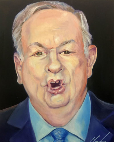 Bill O' Reilly oil portrait by Brenda Gordon